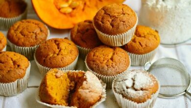 Muffins Doce De Abóbora Com Coco