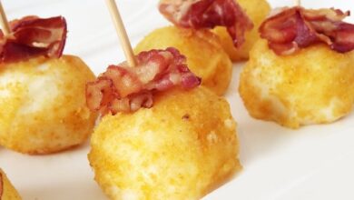 Receita De Bolinha De Dois Queijos Com Bacon