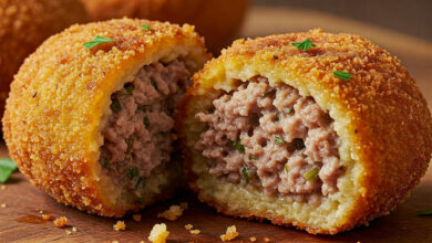 Bolinho De Mandioca Com Carne Moída