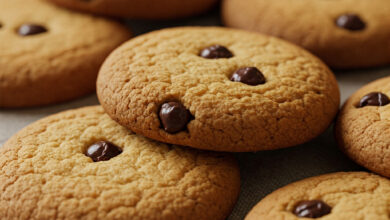 Delicioso Cookie Com Gotas De Chocolate