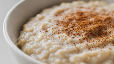 Mingau De Aveia Com Canela E Açúcar Queimado