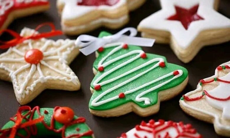 Biscoito De Natal Amanteigado Decorado Com Glace Real