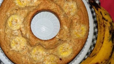 Faça Hoje Bolo De Banana Com Aveia E Canela