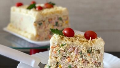 Torta Fria De Presunto Com Pão De Forma