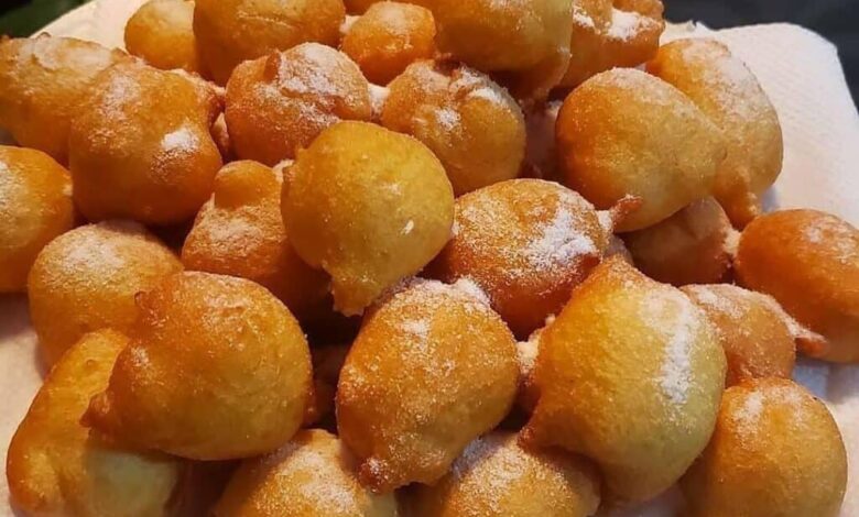 Bolinho de Chuva Com Doce de Leite