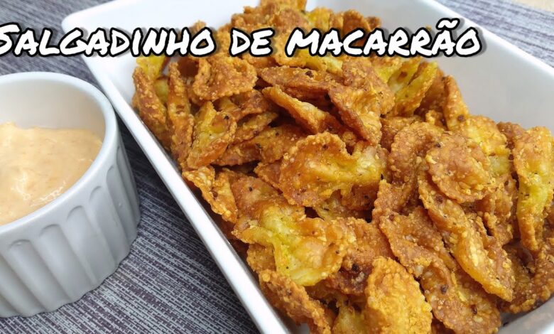 Salgadinho de Macarrão Na Airfryer Super Crocante