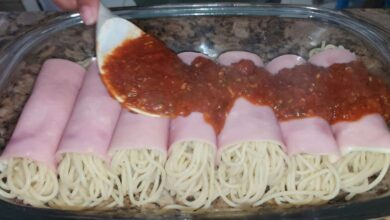 Enroladinho de Macarrão Já Comeram Macarrão Assim