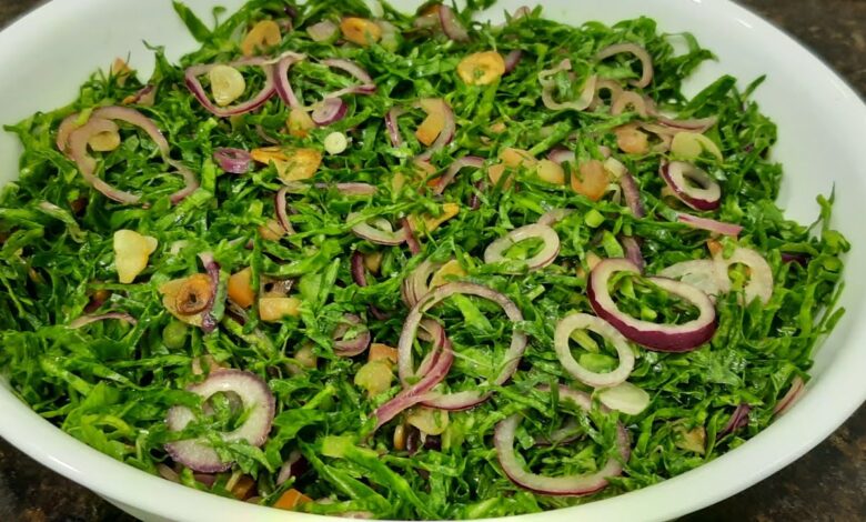 Faça Salada de Couve Assim e Inove no Modo de Servir Esse Excelente Vegetal