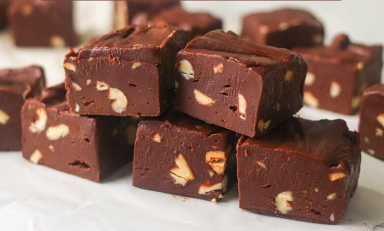 Receita de Fudge de Chocolate Com Castanhas